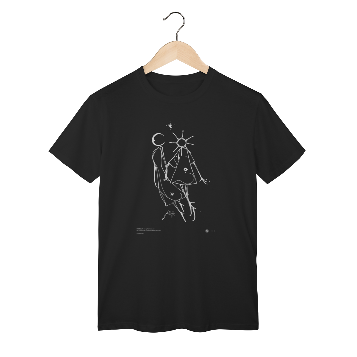Camiseta Clássica - Lua e Sol João Bragato
