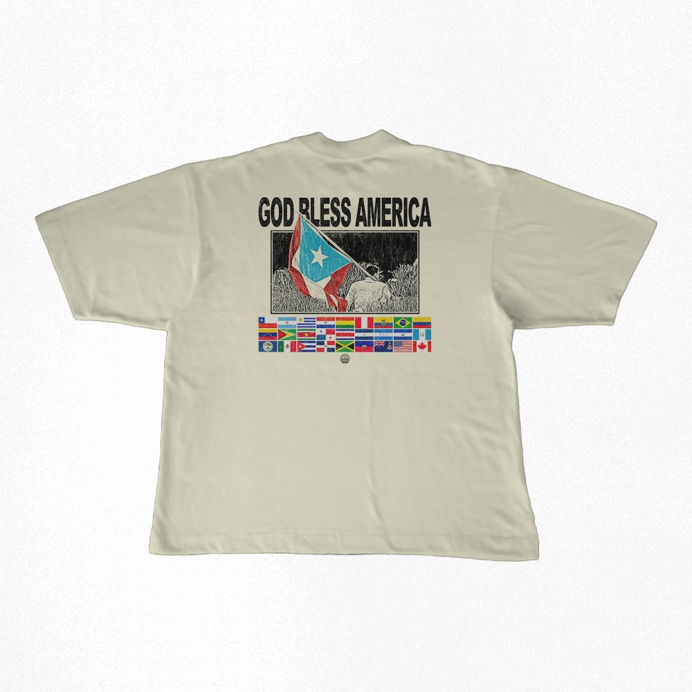 Camiseta Oversized Camiseta Oversized | GOD BLESS AMERICA - Bad