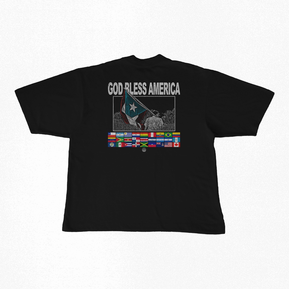 Camiseta Oversized Camiseta Oversized | GOD BLESS AMERICA - Bad