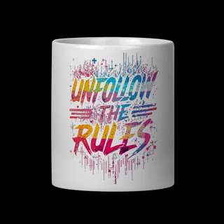 Caneca Unfollow the Rules