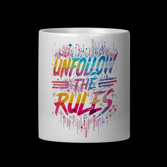 Caneca Unfollow the Rules