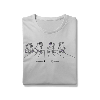 Nome do produto Camiseta - Capivaras Acessíveis [Acessibilizei + Candango]