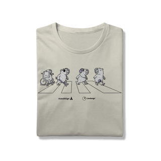 Nome do produto Camiseta - Capivaras Acessíveis [Acessibilizei + Candango]