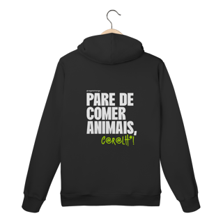 Nome do produto Moletom Pare de comer animais [Apoio ao Vegetarirango]