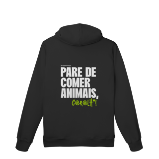 Nome do produto Moletom Pare de comer animais [Apoio ao Vegetarirango]