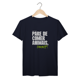 Nome do produto Camiseta Pare de comer animais [Apoio ao Vegetarirango]