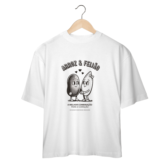 Camiseta Oversized Arroz & Feijão