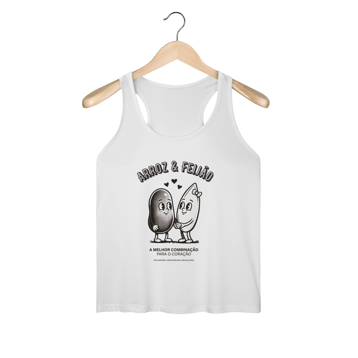 Nome do produto: Regata feminina Arroz & Feijão