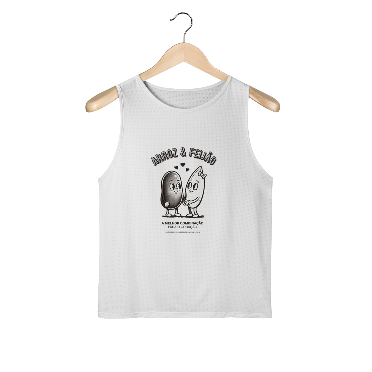 Nome do produto: Regata masculina Arroz & Feijão