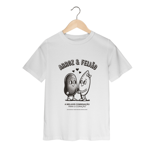 Camiseta infantil Arroz & Feijão