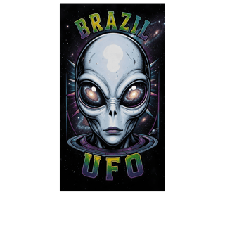 Nome do produto CAMISETA UNISSEX - ALIENÍGENA BRAZIL UFO