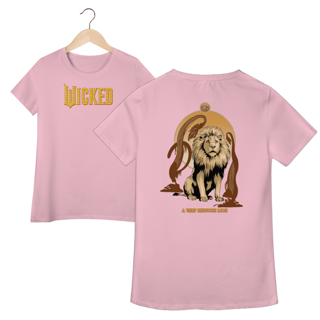 Camiseta Feminina (Algodão Peruano) - A Very Nervous Lion (Leão Covarde)