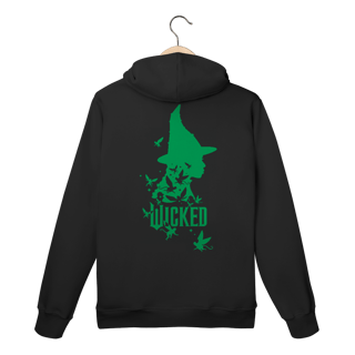 Nome do produtoMoletom Canguru - Wicked (Elphaba) - Frente e Costas