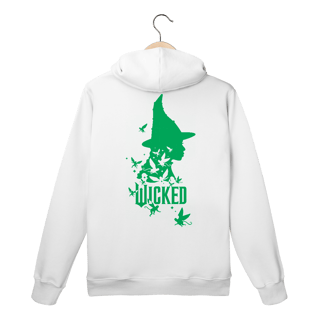 Nome do produtoMoletom Canguru - Wicked (Elphaba) - Frente e Costas