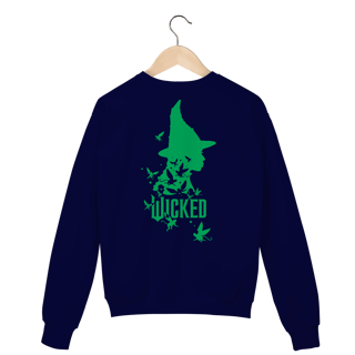 Nome do produtoMoletom Fechado - Wicked (Elphaba) - Frente e Costas