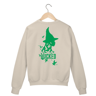 Nome do produtoMoletom Fechado - Wicked (Elphaba) - Frente e Costas