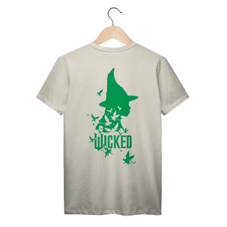 Nome do produtoCamiseta - Wicked (Elphaba) - Frente e Costas