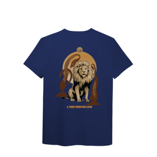 Nome do produtoCamiseta (Algodão Peruano) - A Very Nervous Lion (Leão Covarde)