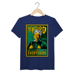 Nome do produtoCamiseta (Algodão Peruano) - The Wizard Sees Everything