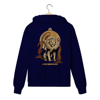 Nome do produtoMoletom Com Zíper - A Very Nervous Lion (Leão Covarde)