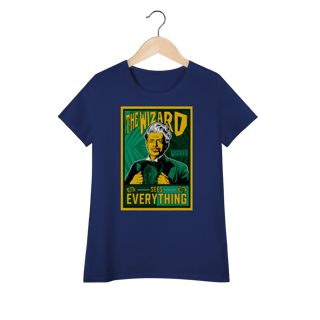 Nome do produtoCamiseta Feminina (Algodão Peruano) - The Wizard Sees Everything
