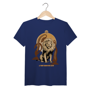 Nome do produtoCamiseta (Algodão Peruano) - A Very Nervous Lion (Leão Covarde)
