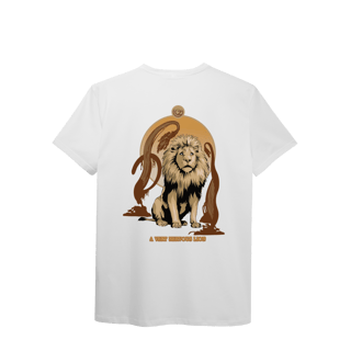 Nome do produtoCamiseta (Algodão Peruano) - A Very Nervous Lion (Leão Covarde)