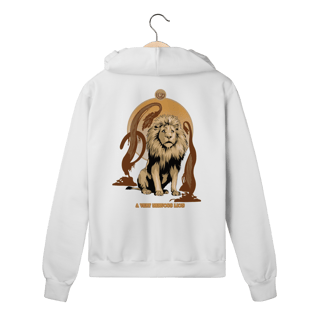 Nome do produtoMoletom Com Zíper - A Very Nervous Lion (Leão Covarde)
