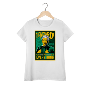Nome do produtoCamiseta Feminina (Algodão Peruano) - The Wizard Sees Everything