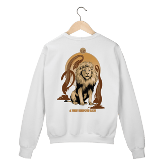 Nome do produtoMoletom Fechado - A Very Nervous Lion (Leão Covarde)