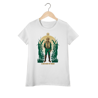 Nome do produtoCamiseta Feminina (Algodão Peruano) - A Man Made Of Straw (Fiyero/Espantalho)