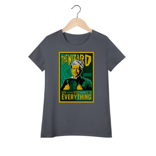 Nome do produtoCamiseta Feminina (Algodão Peruano) - The Wizard Sees Everything