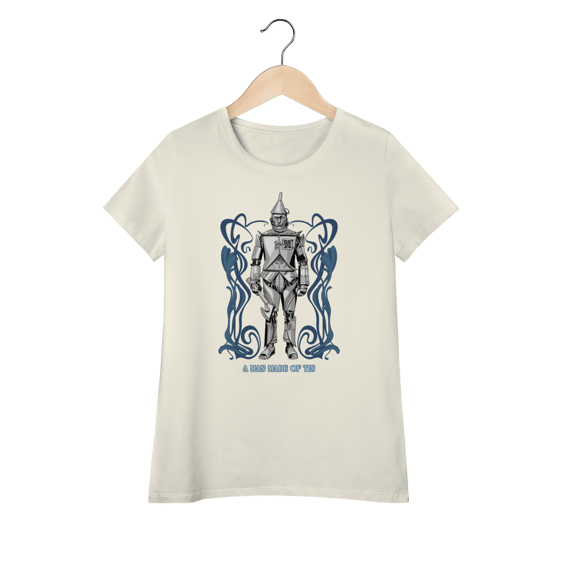 Camiseta Feminina (Algodão Peruano) - Homem de Lata (Tin Man)