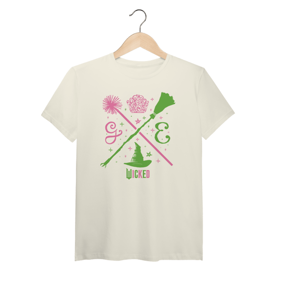 Camiseta (Algodão Peruano) - Elphaba & Glinda