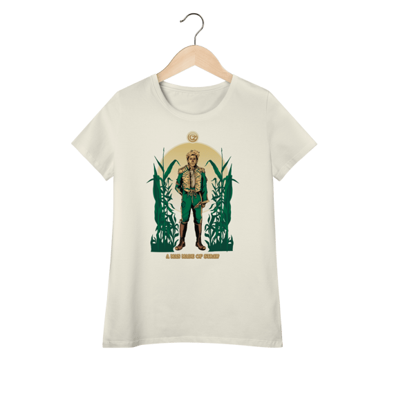 Camiseta Feminina (Algodão Peruano) - A Man Made Of Straw (Fiyero/Espantalho)