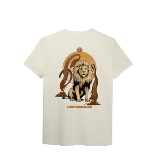 Nome do produtoCamiseta (Algodão Peruano) - A Very Nervous Lion (Leão Covarde)