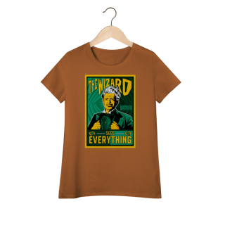 Nome do produtoCamiseta Feminina (Algodão Peruano) - The Wizard Sees Everything