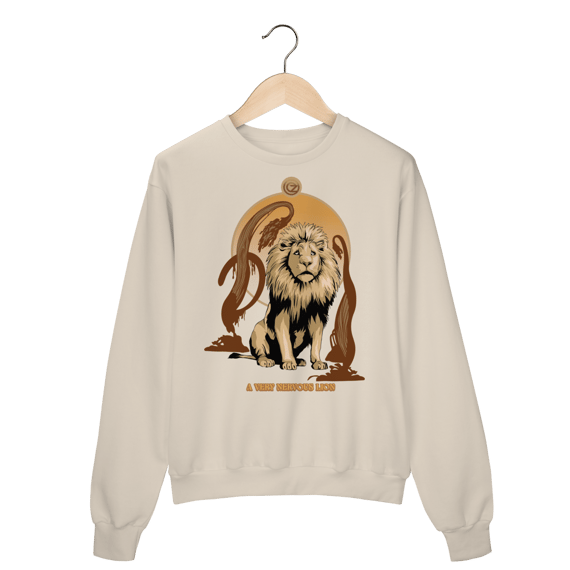 Moletom Fechado - A Very Nervous Lion (Leão Covarde)