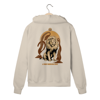 Nome do produtoMoletom Com Zíper - A Very Nervous Lion (Leão Covarde)
