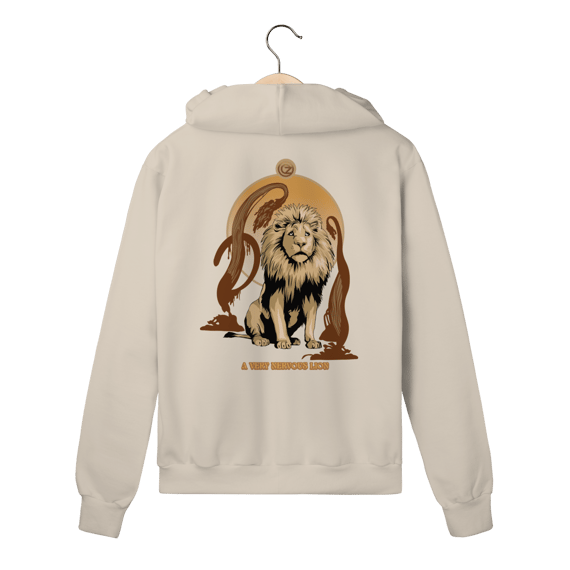 Moletom Com Zíper - A Very Nervous Lion (Leão Covarde)