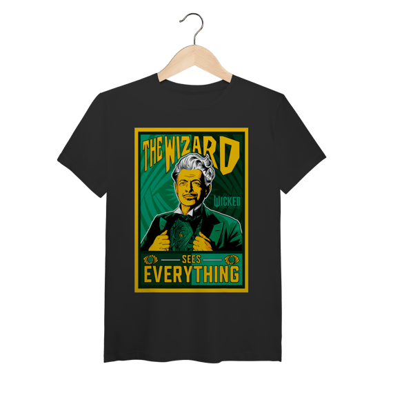 Camiseta (Algodão Peruano) - The Wizard Sees Everything