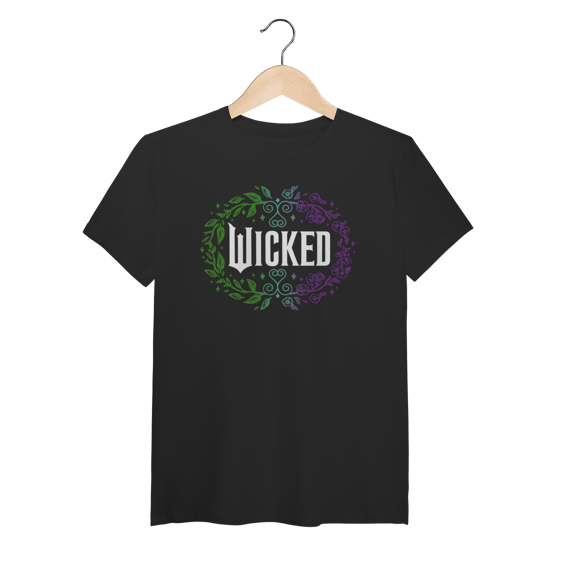 Camiseta (Algodão Peruano) - Wicked Floral 