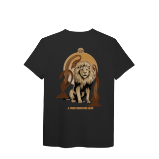 Nome do produtoCamiseta (Algodão Peruano) - A Very Nervous Lion (Leão Covarde)