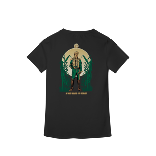 Nome do produtoCamiseta Feminina (Algodão Peruano) - A Man Made Of Straw (Fiyero/Espantalho)