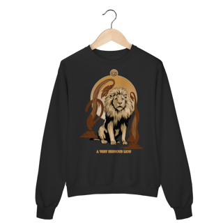 Nome do produtoMoletom Fechado - A Very Nervous Lion (Leão Covarde)