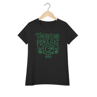 Nome do produtoCamiseta Feminina (Algodão Peruano) - There's No Place Like Oz