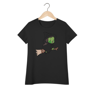 Nome do produtoCamiseta Feminina (Algodão Peruano) - Elphaba Chibi