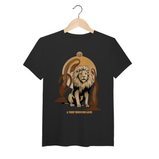 Nome do produtoCamiseta (Algodão Peruano) - A Very Nervous Lion (Leão Covarde)