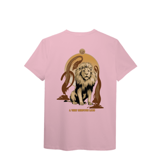 Nome do produtoCamiseta (Algodão Peruano) - A Very Nervous Lion (Leão Covarde)