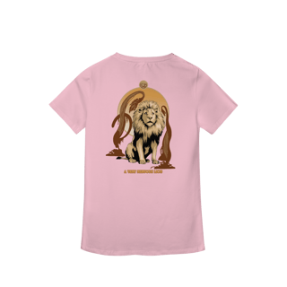 Nome do produtoCamiseta Feminina (Algodão Peruano) - A Very Nervous Lion (Leão Covarde)